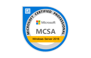 MCSA: Windows Server 2016